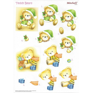 Mitchell A4 Uitdrukvel Teddy Bears (pushout/949045)